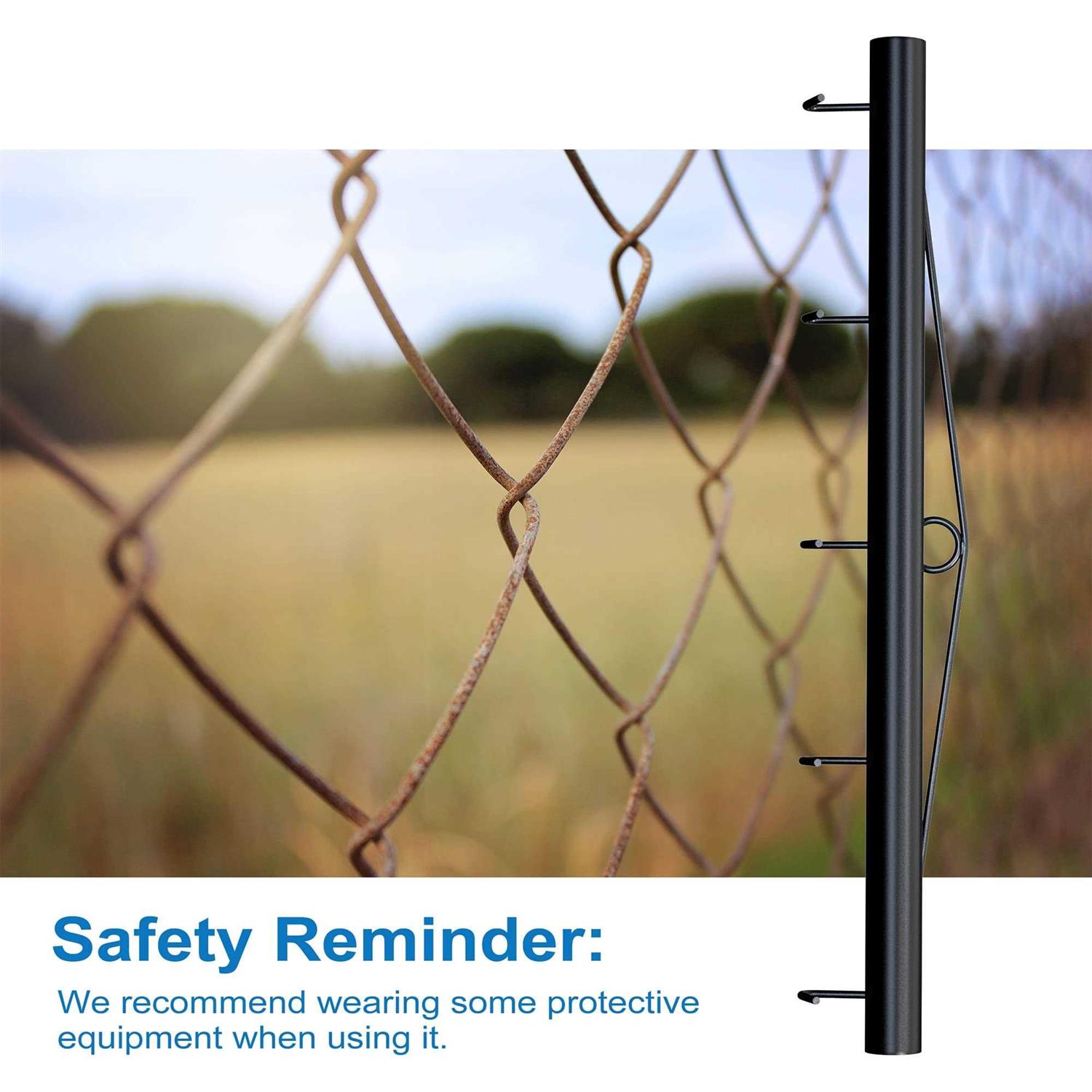 ANSLCA Chain Link Fabric Fence Stretcher 5 Thickened Hooks Bar - Cheap Fitting