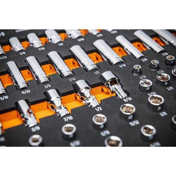 GEARWRENCH 68 Piece 1/4” Drive Master SAE Socket Set in Foam Storage Tray GWMSSKT14SAE - Cheap Fitting