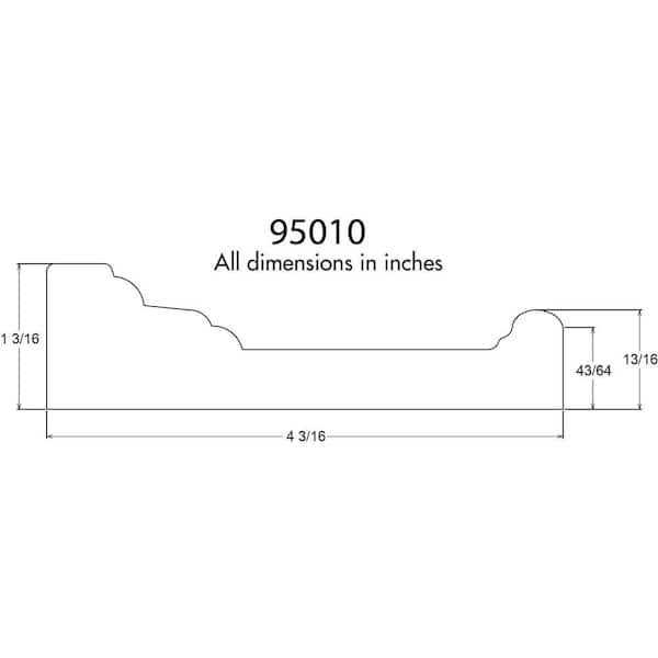 Alexandria Moulding 1-3/16 in. x 96 in. Primed MDF Crosshead Moulding - Cheap Fitting