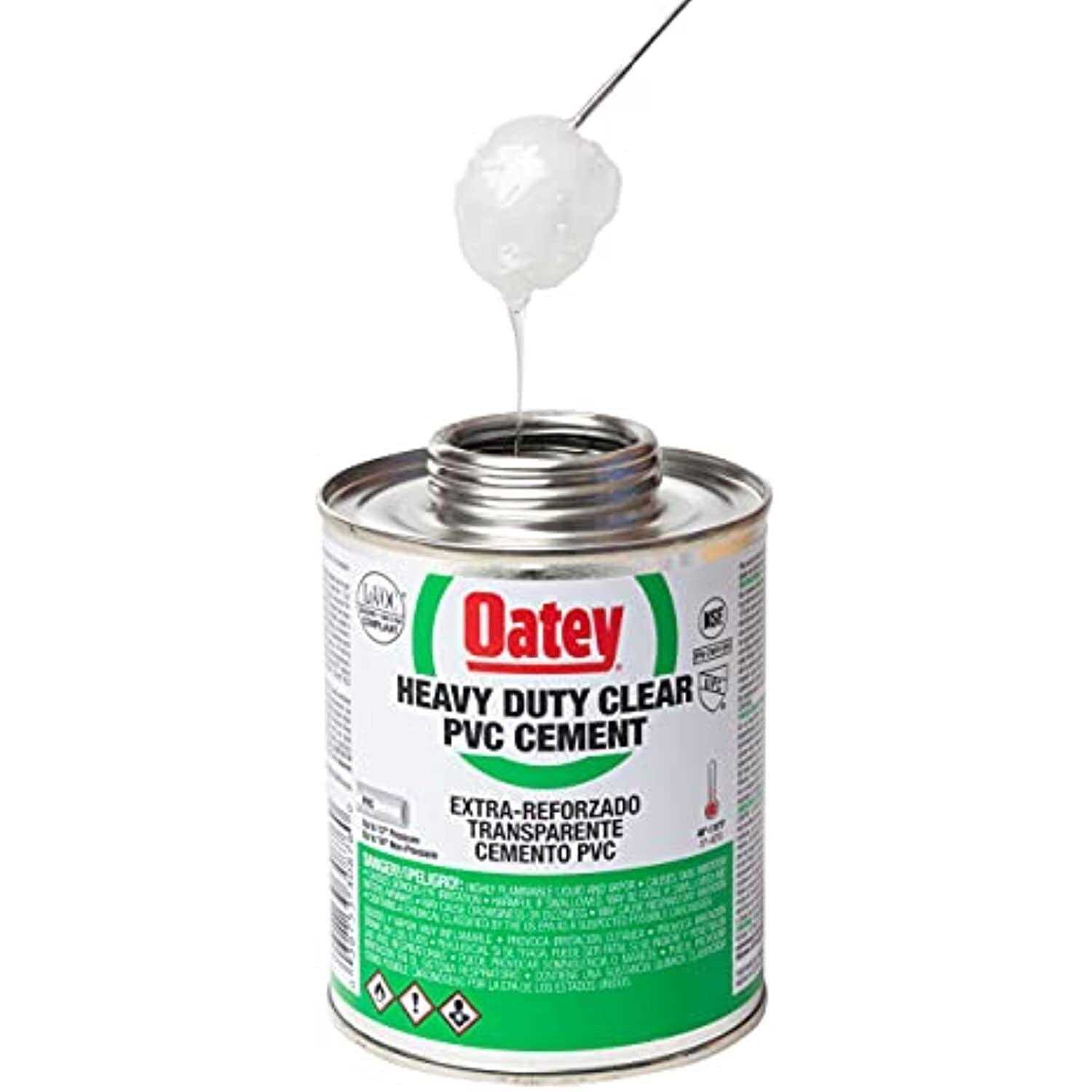 Oatey 16 oz. Heavy-Duty Clear PVC Cement 30876 - Cheap Fitting