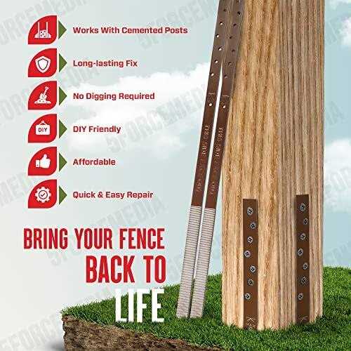Post Buddy the simple fence post repair system Post Buddy Pack of 8 Easy Fence Post Repair to fix 4 Broken Wood Posts, Fast and Easy to Install - Cheap Fitting