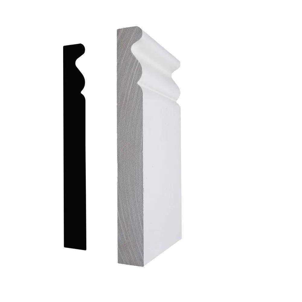 Alexandria Moulding 3/4 in. x 3 in. x 6 in. Primed MDF Plinth Block Moulding - Cheap Fitting