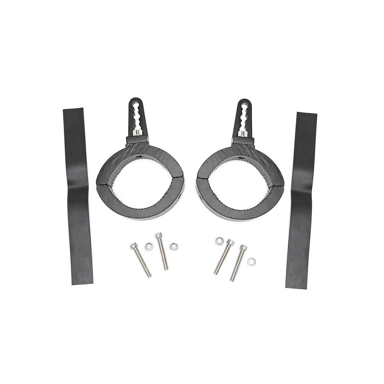 Rough Country Universal Adjustable LED Light Mounting Clamps 70172 - Cheap Fitting