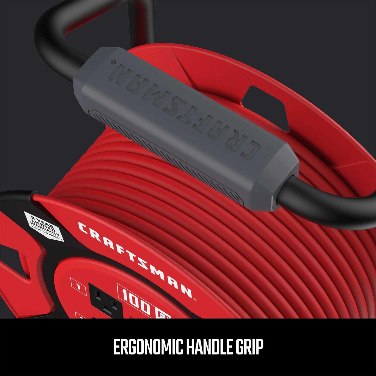 CRAFTSMAN Heavy Duty Retractable Extension Cord with 4 Outlets CMXCRPA - Cheap Fitting