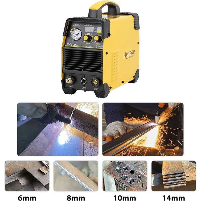 TOOLIOM 50A Non-Touch Pilot ARC Air Plasma Cutter Dual Voltage 110V/220V IGBT Inverter Metal Cutting Machine 1/2 Clean Cut - Cheap Fitting
