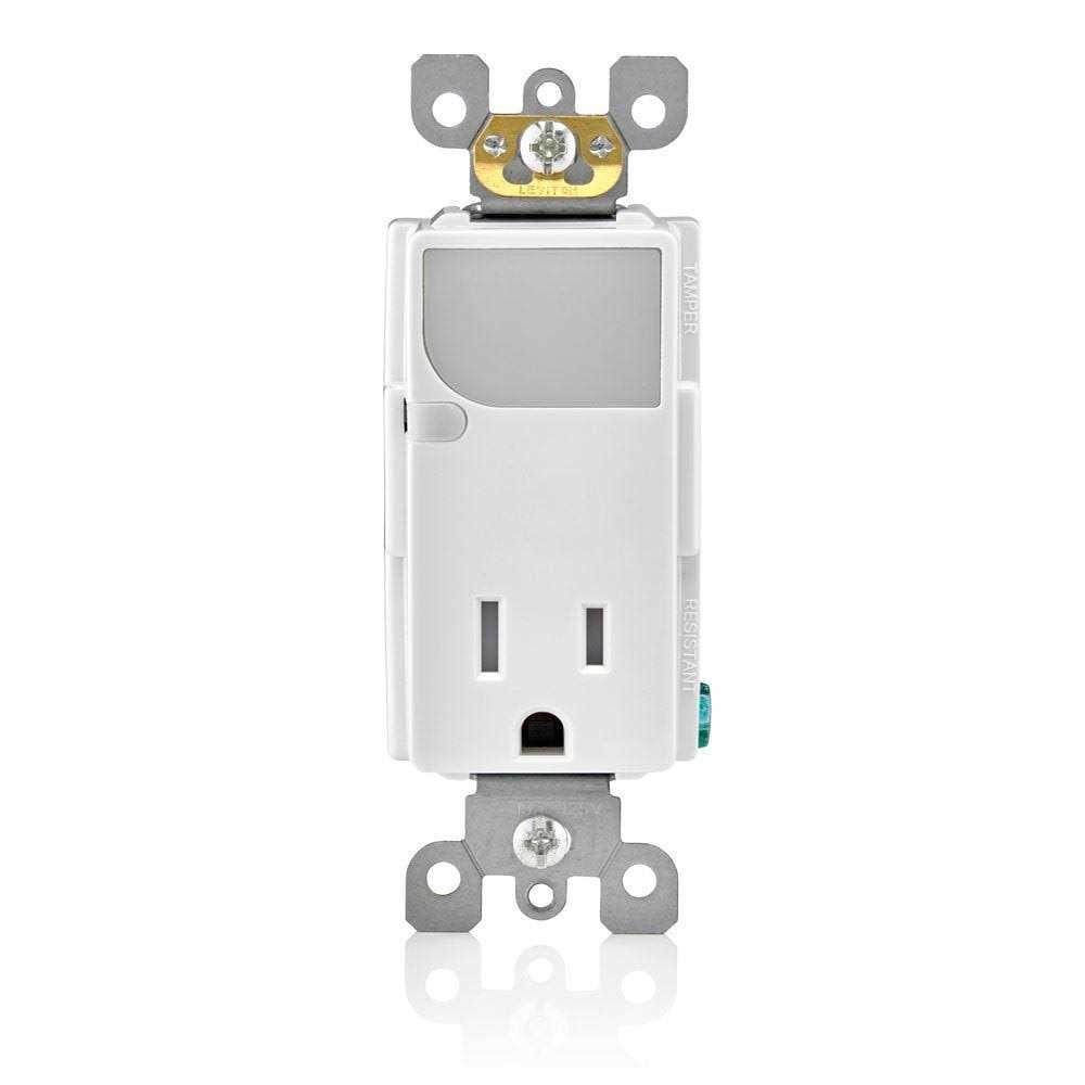 Leviton T6525-W Combination Decora Receptacle/LED Guide Light - Cheap Fitting