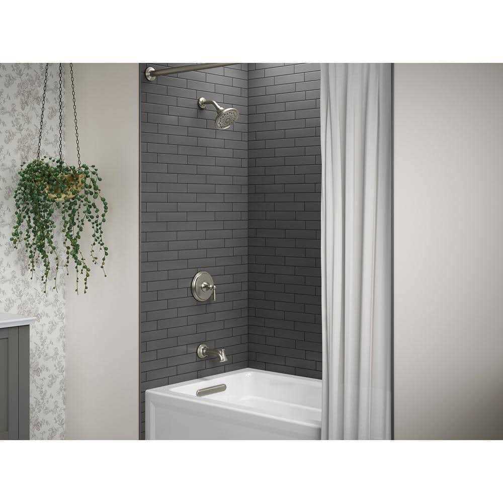 Kohler Capilano Single-Handle 3-Spray Tub and Shower Faucet in Vibrant Brushed Nickel - Cheap Fitting