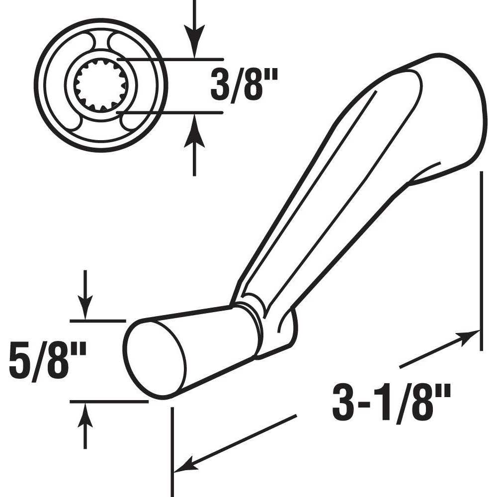 Prime-Line Crank Handle H 3966 - Cheap Fitting