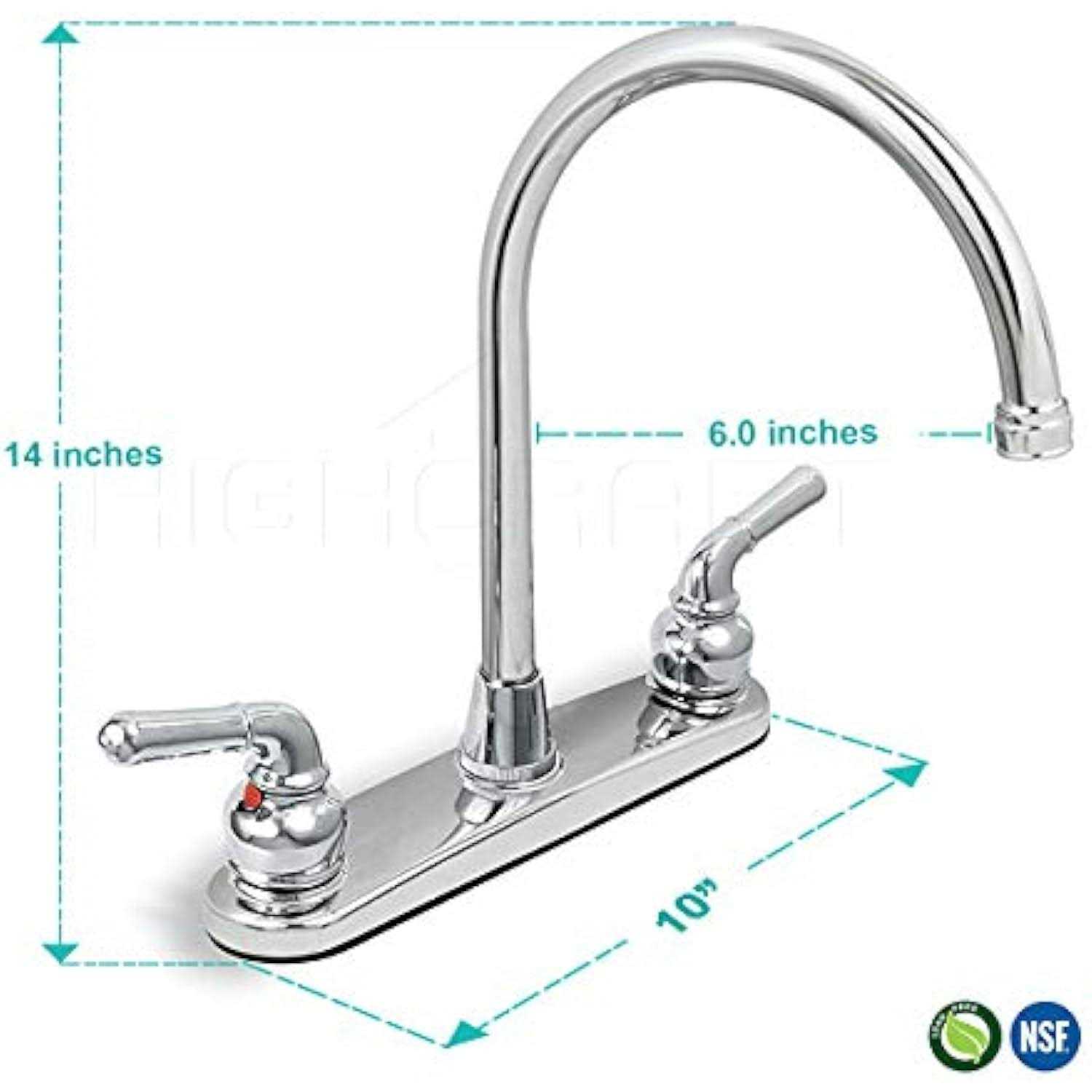 Everflow 17188 Kitchen Faucet with Spray - Cheap Fitting