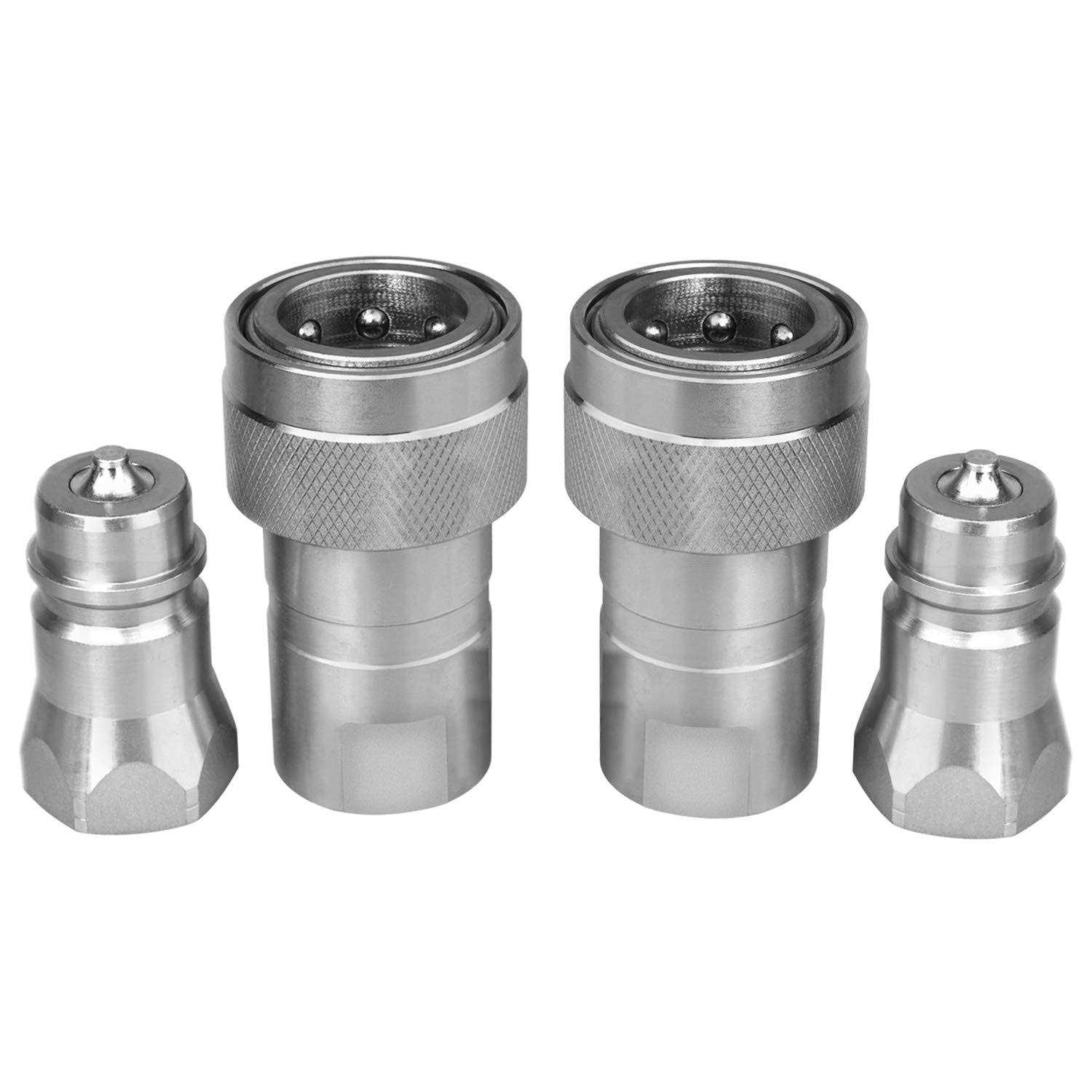 1/2 Ag Hydraulic Quick Connect Tractor Couplers with Dust Caps,Poppet Pioneer - Cheap Fitting