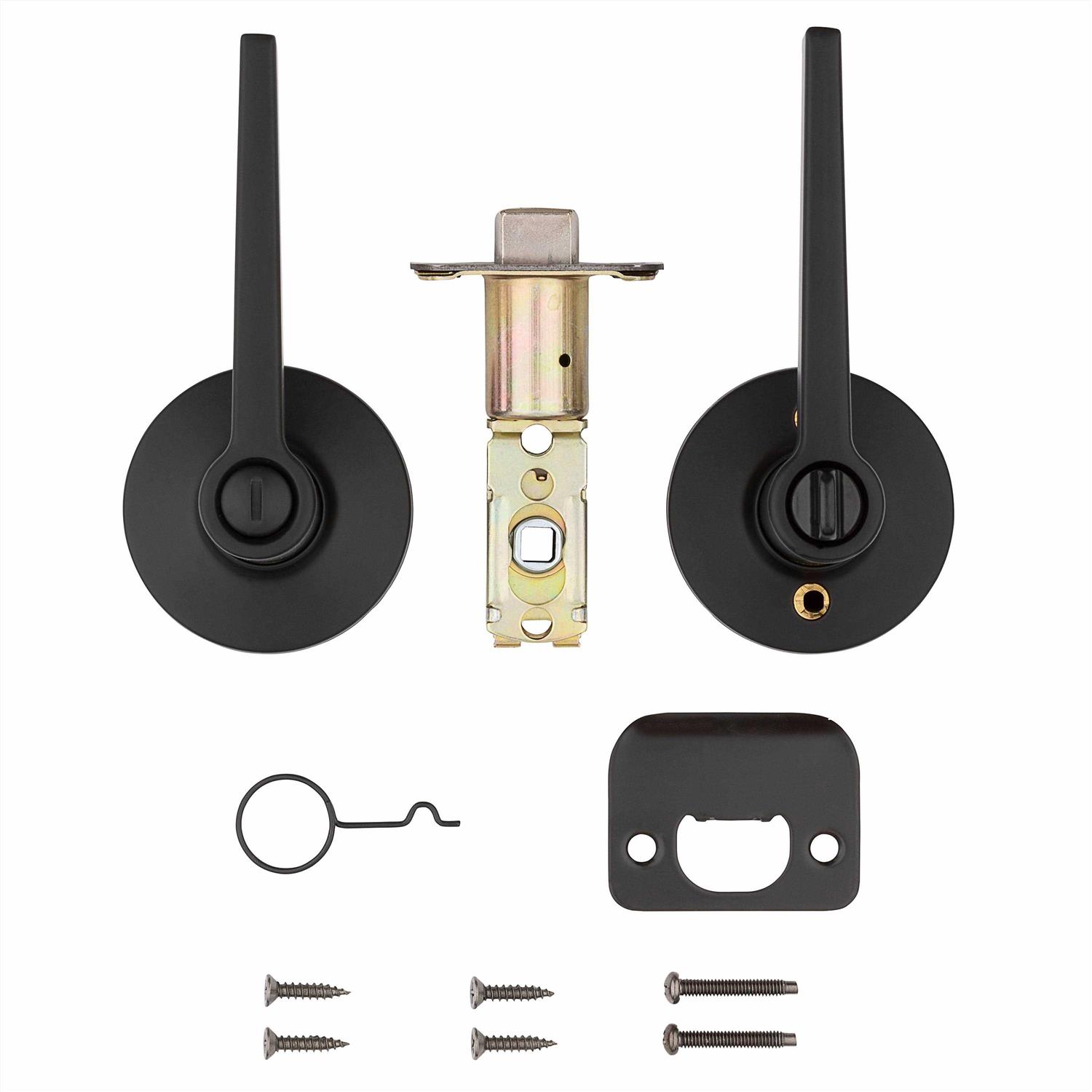 ReliaBilt Matte Black Dallas Reversible Privacy Door Handle 93570-013 - Cheap Fitting