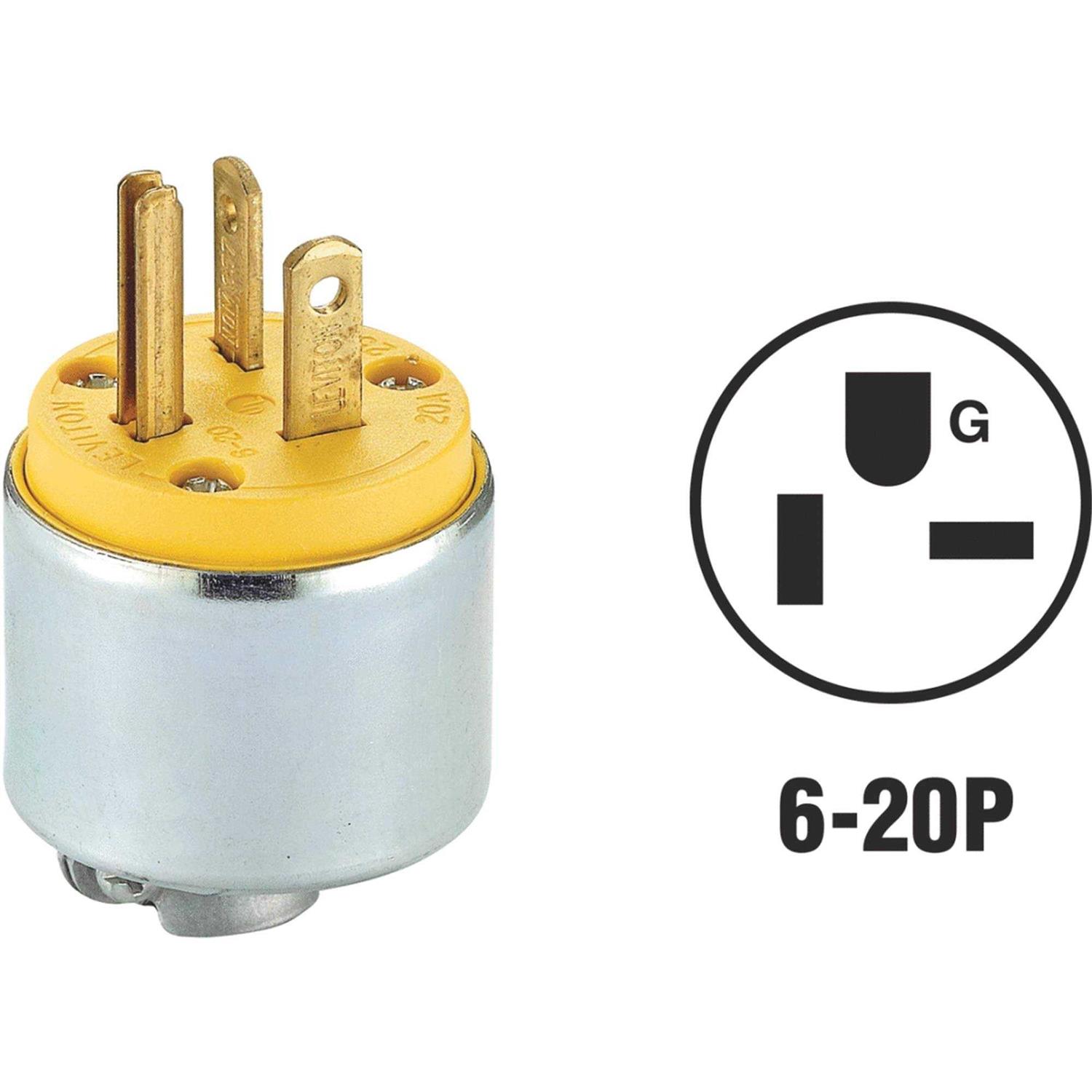 Leviton 620PA Armored Plug 2-Pole - Cheap Fitting