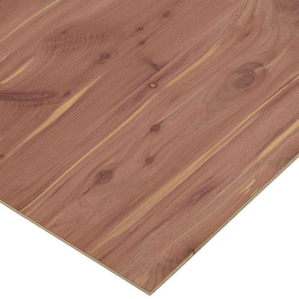 Columbia Forest Products 3/4 in. x 2 ft. x 4 ft. PureBond Aromatic Cedar Plywood Project Panel - Cheap Fitting