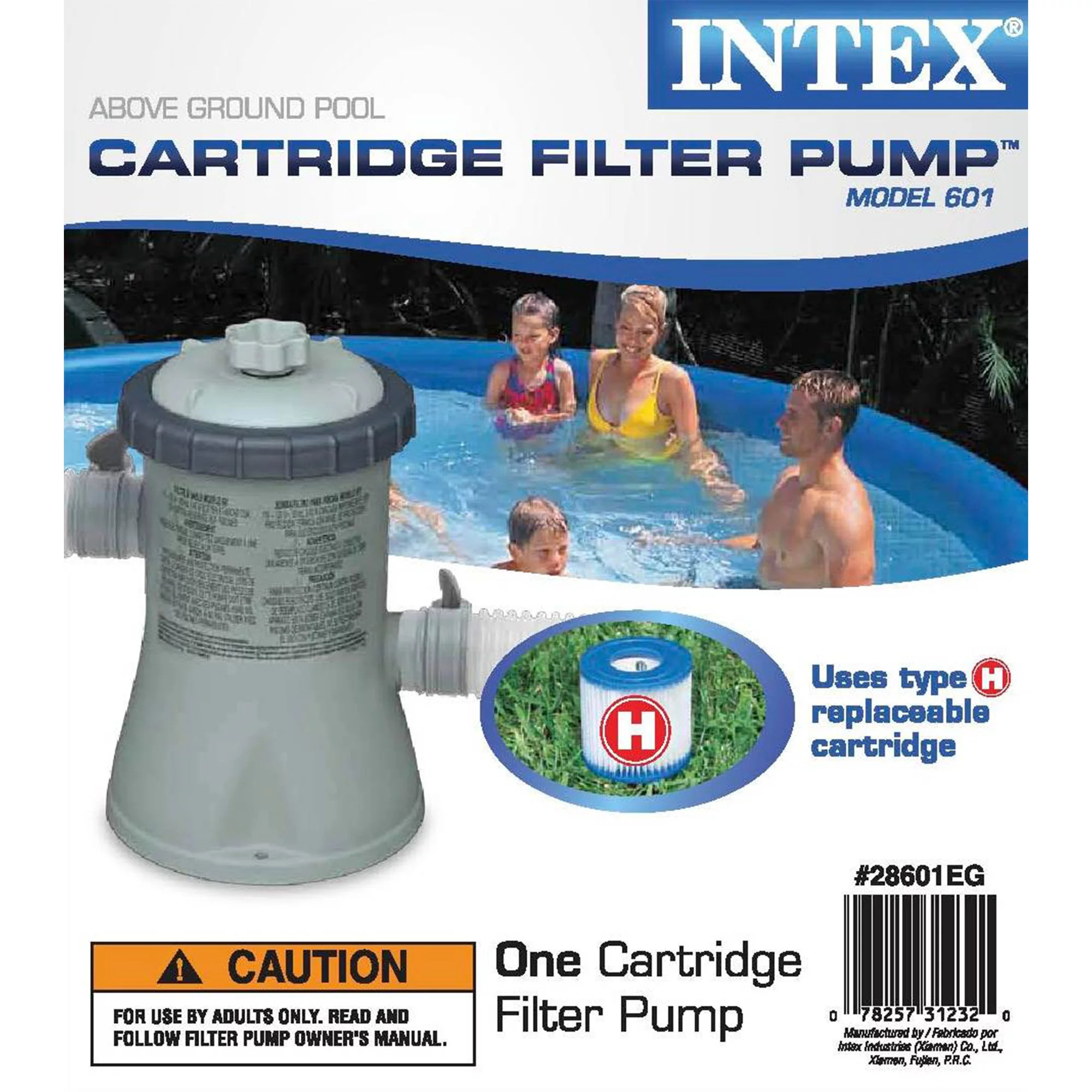 Intex 8ft x 30in Easy Set Inflatable Swimming Pool with 330 GPH Filter Pump - Cheap Fitting