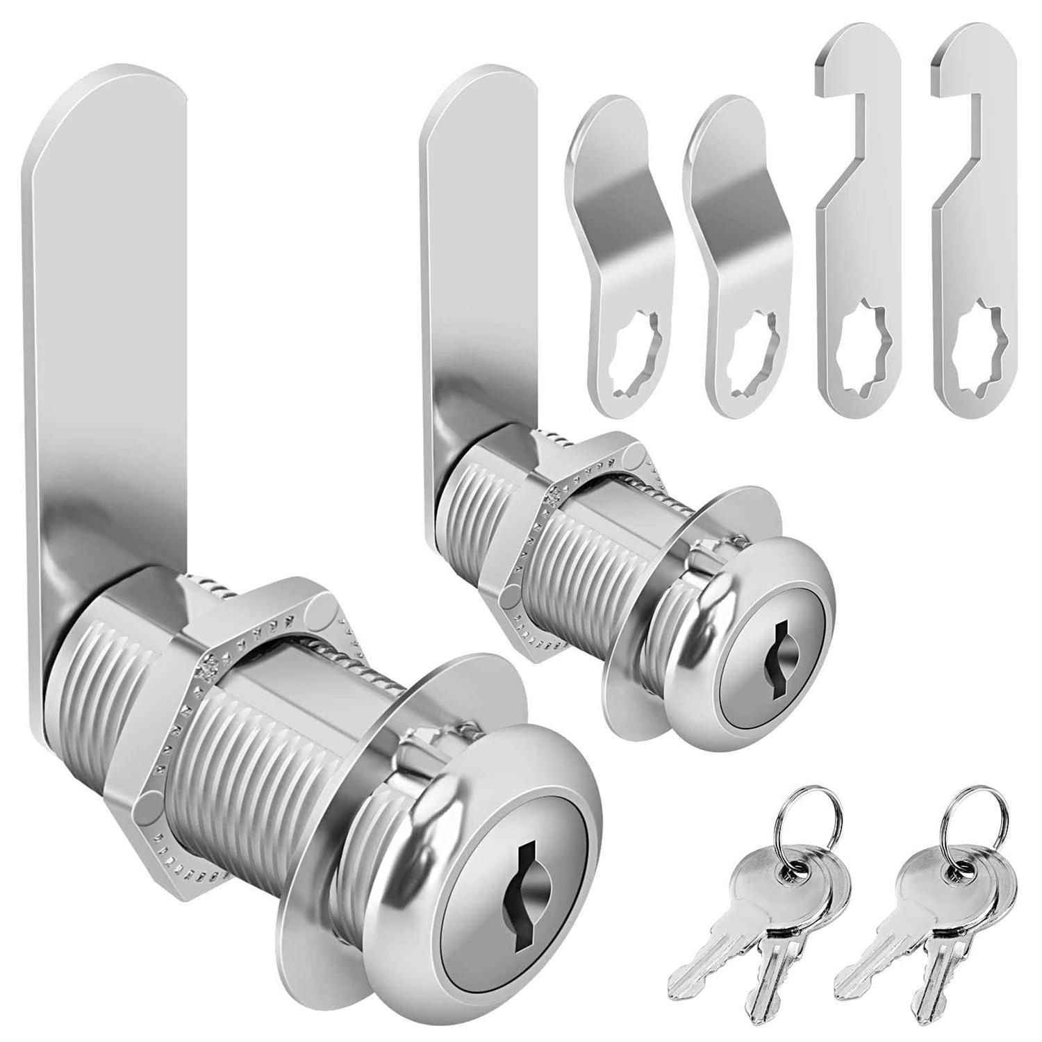 Pertinel Cam Locks Cabinet Locks Keyed Alike 1-3/8” Cylinder Fits on 1-1/8” Max Panel Thickness - Cheap Fitting