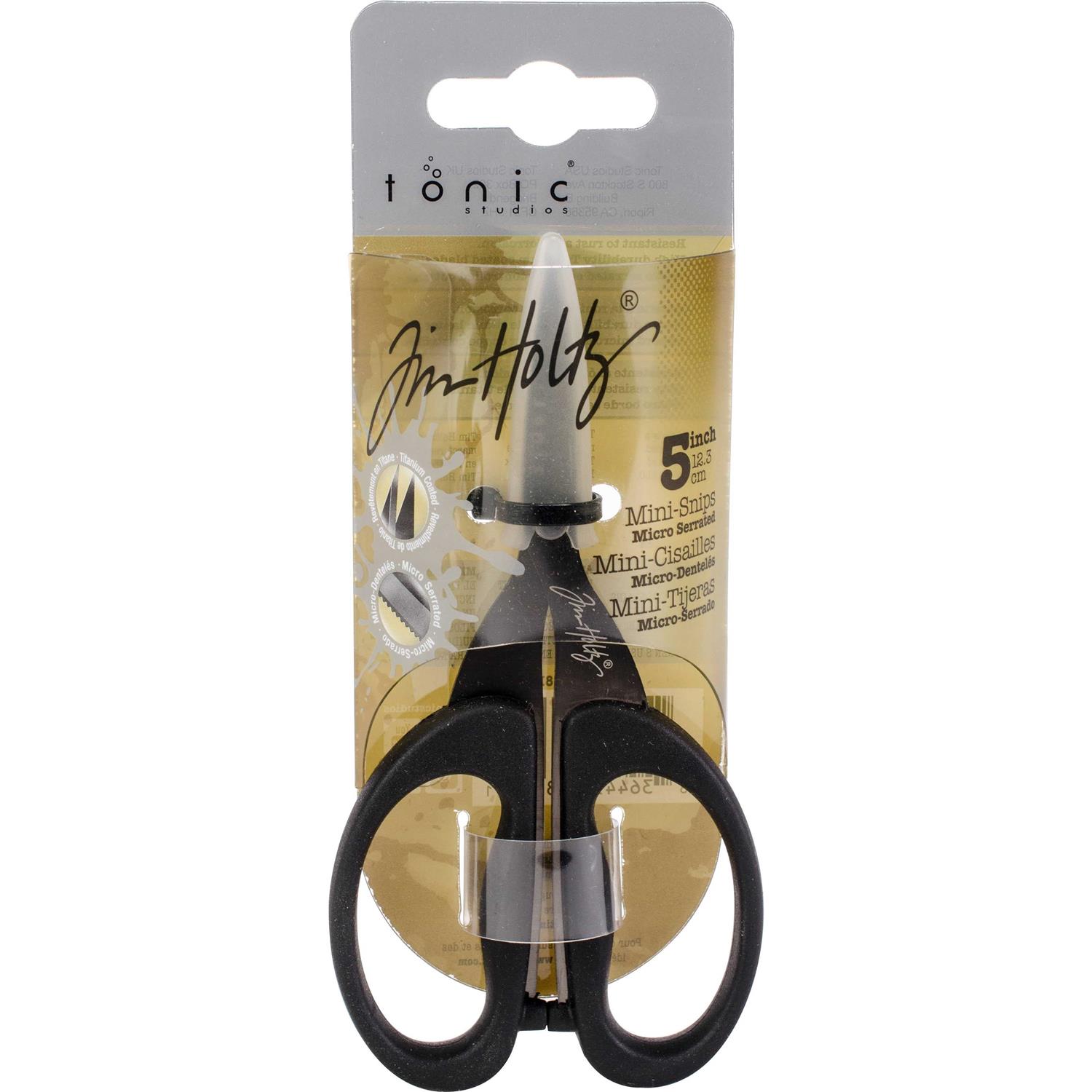 Tim Holtz Non-Stick Micro Serrated Mini Snips - Cheap Fitting