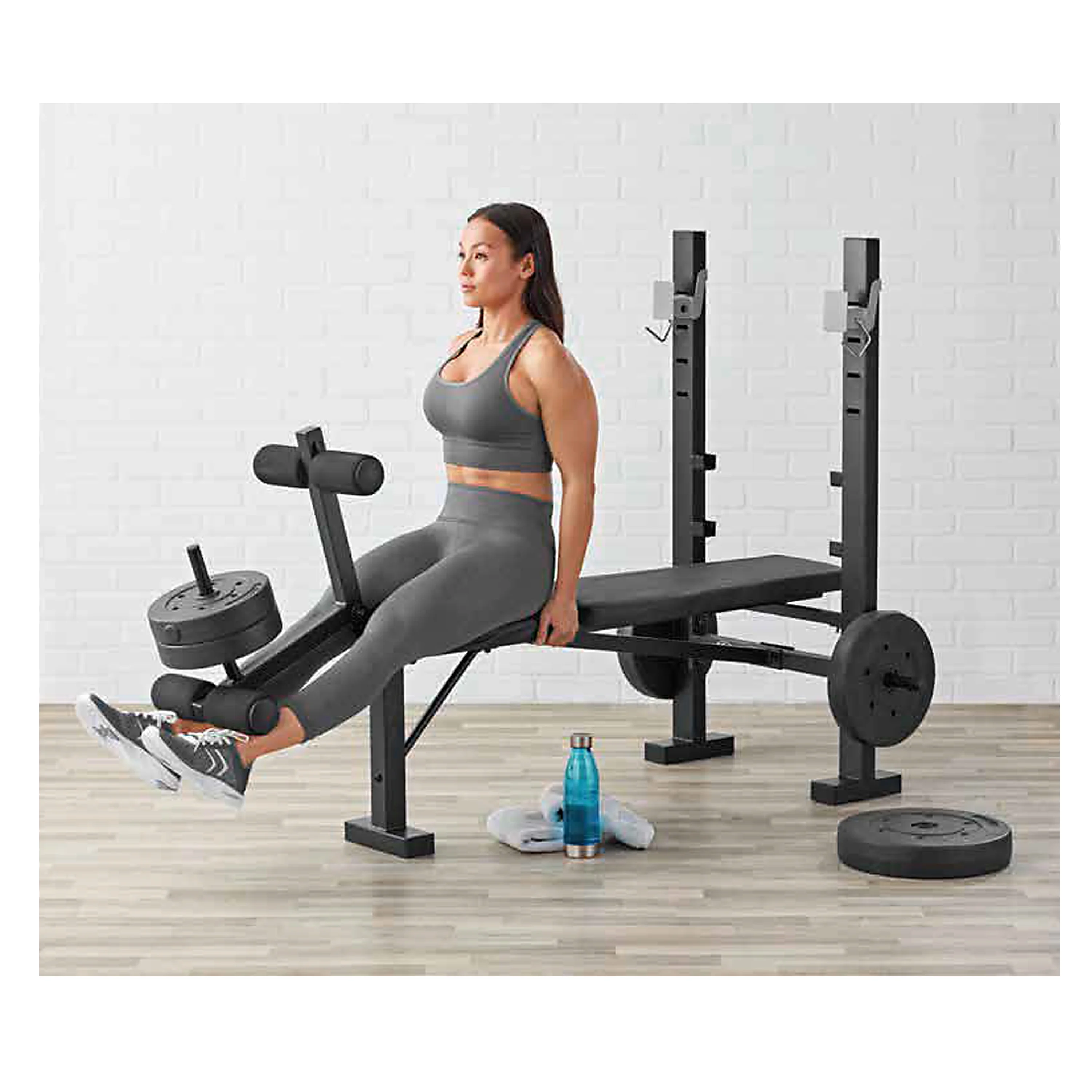 Athletic Works Standard Bench & Rack Combo with Leg Press - Cheap Fitting