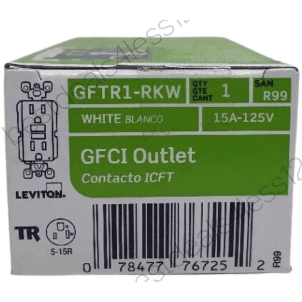 Leviton 15 Amp 125-Volt Self-Test Tamper Resistant GFCI Outlet - Cheap Fitting
