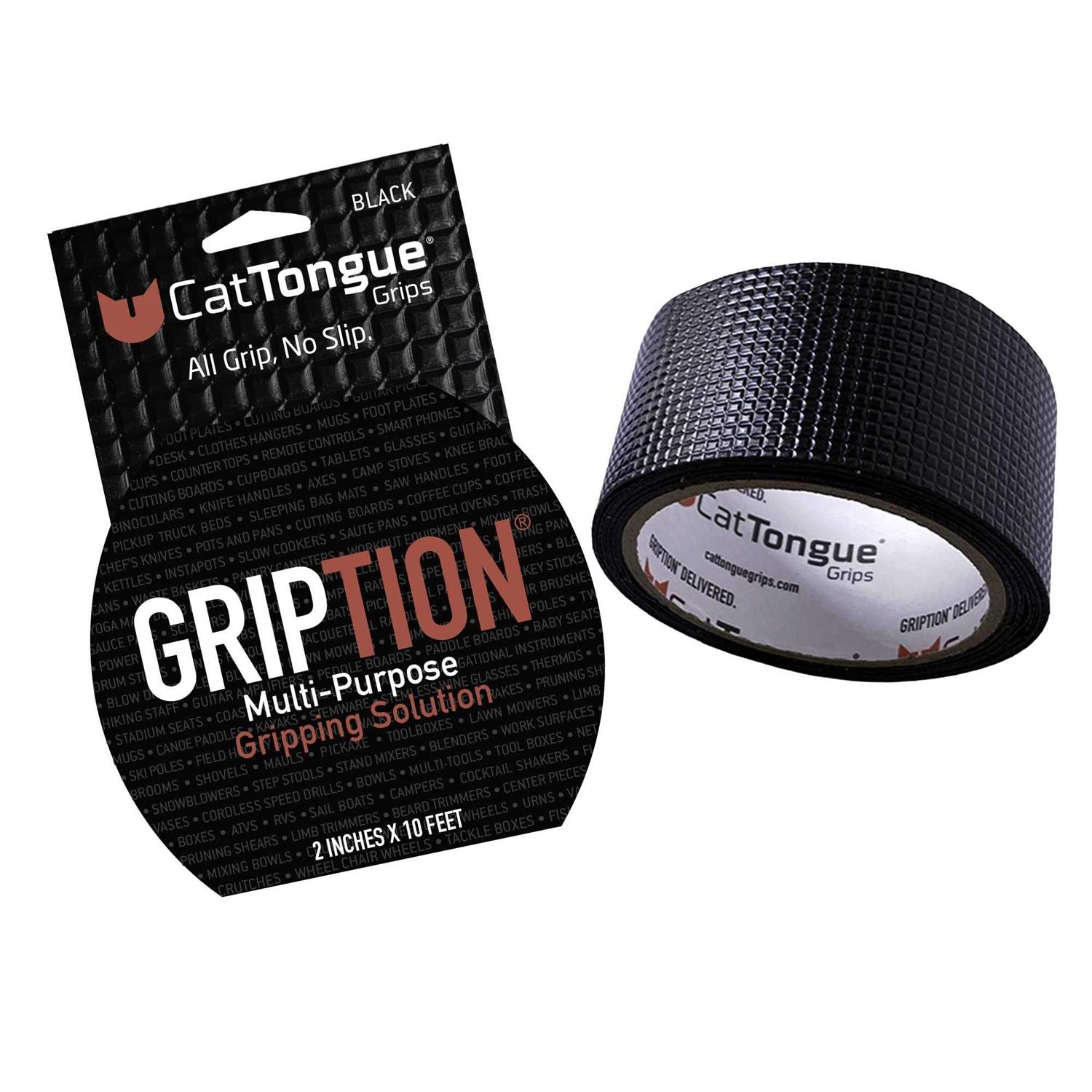 CatTongue Grips Gription 10 ft. Black Non-Abrasive Anti-Slip Roll - Cheap Fitting