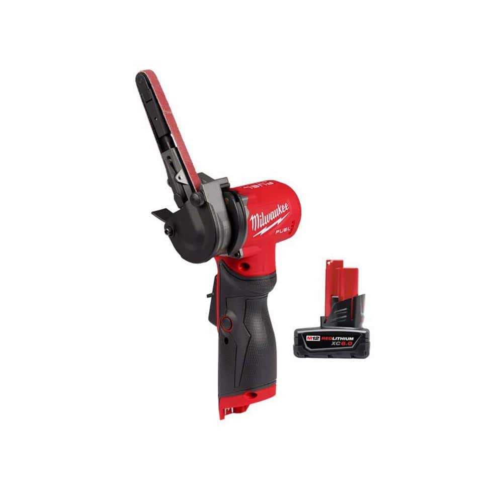 Milwaukee M12 FUEL 12-Volt Lithium-Ion Brushless Cordless 3/8 in. x 13 in. Bandfile - Cheap Fitting