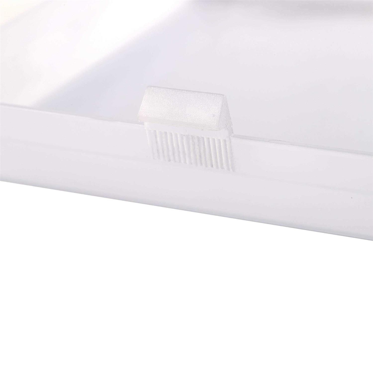 CalPalmy AP5609551 The Exact Replacement Compatible with 8” x 7” Bathroom Vent Fan Light Lens Cover – Made from Heavy Duty Plastic - Cheap Fitting