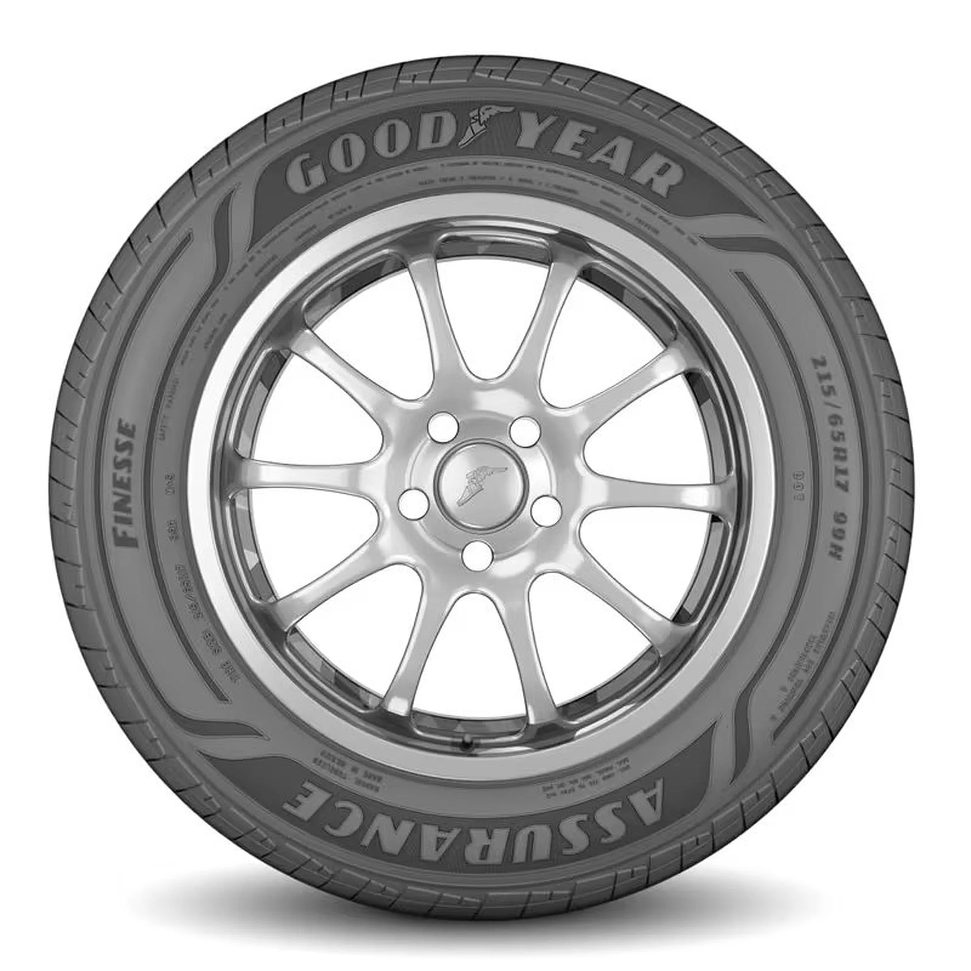 GOODYEAR ASSURANCE FINESSE 225/65R17 102H 540 A A ALL SEASON TIRE Fits: 2018-23 Chevrolet Equinox LT, 2015-17 Subaru Outback 3.6R Touring - Cheap Fitting