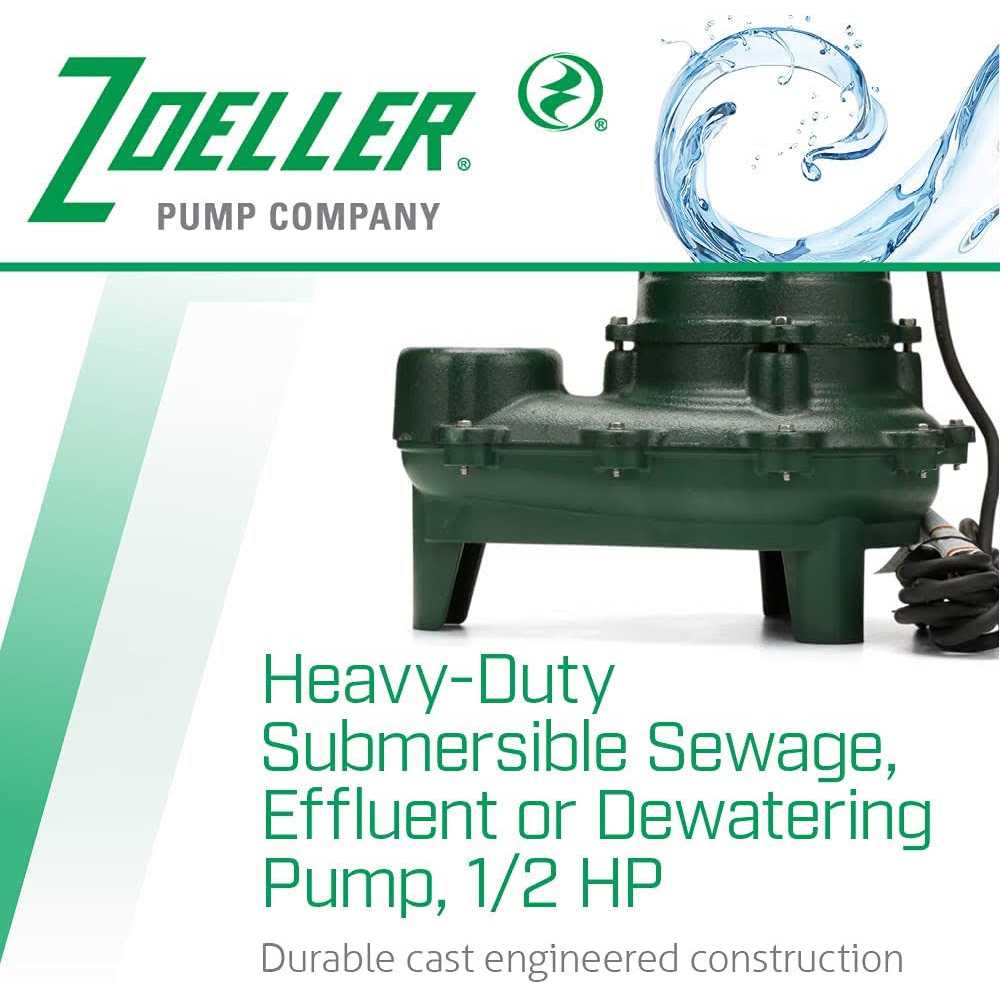 Zoeller 267-0002 N267 Waste-Mate Sewage Pump 1/2 HP Non-Automatic - Cheap Fitting