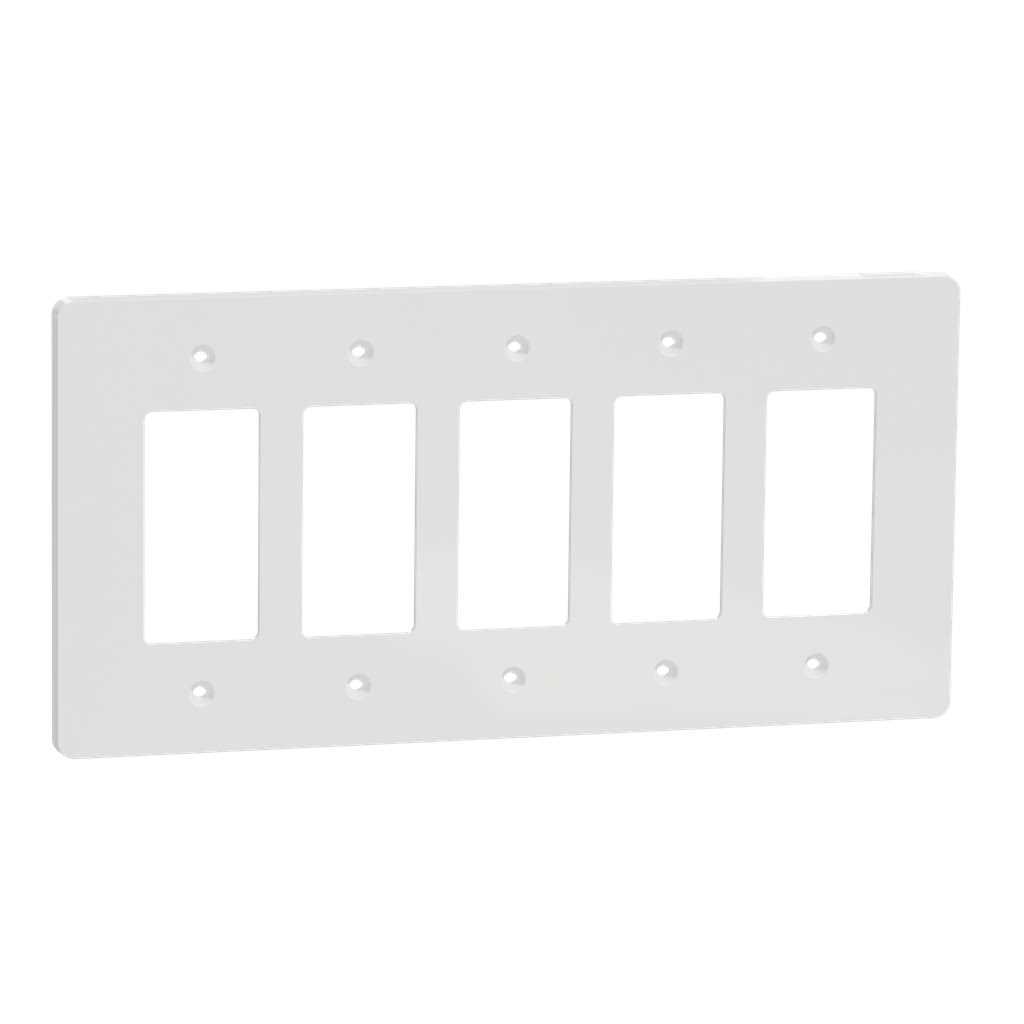 Square D X Series 5-Gang Mid Size Plus Wall Plate Cover Decorator/Rocker Matte SQWS - Cheap Fitting