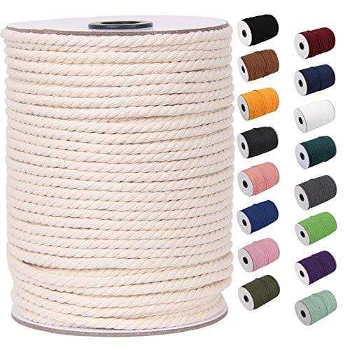 Xkdous Macrame Cord Natural Cotton Macrame Rope - Cheap Fitting