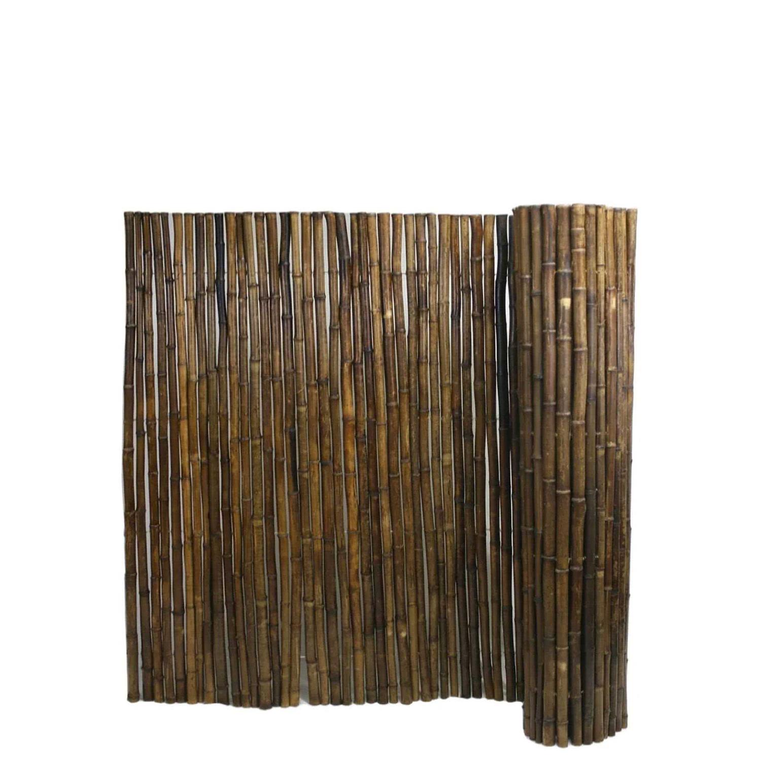 Backyard x-Scapes H x 8 ft. W Caramel Brown Bamboo Fence Fencing Panel - Cheap Fitting