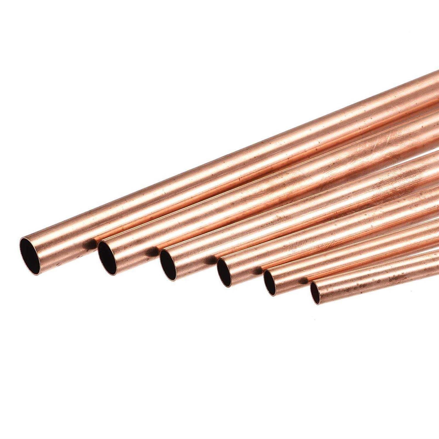Uxcell Copper Tube 2mm 3mm 4mm 5mm 6mm 7mm OD x 0.25mm Wall Thickness 200mm Length Metal Tubing - Cheap Fitting