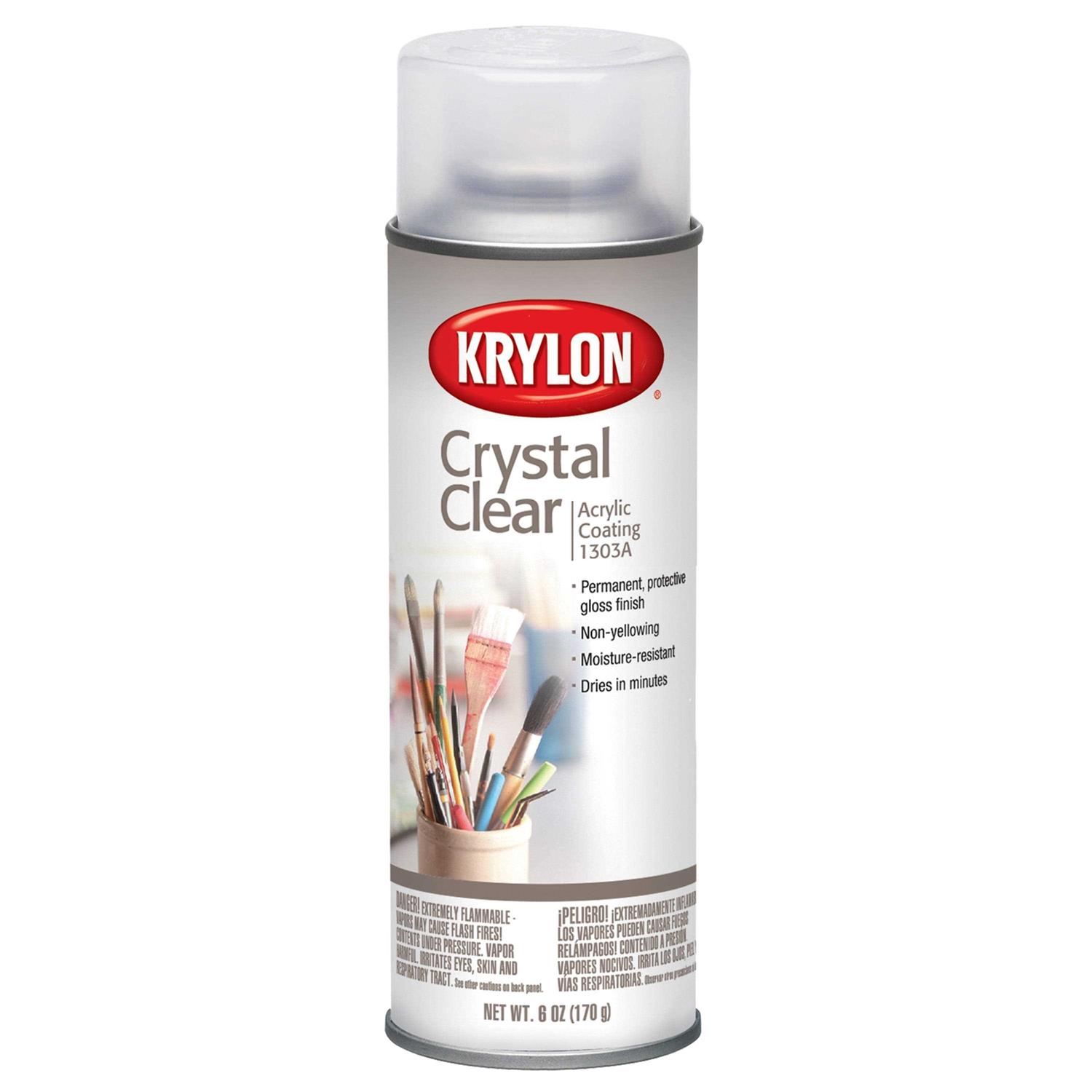 Krylon Crystal Clear Acrylic Spray Coating - Cheap Fitting
