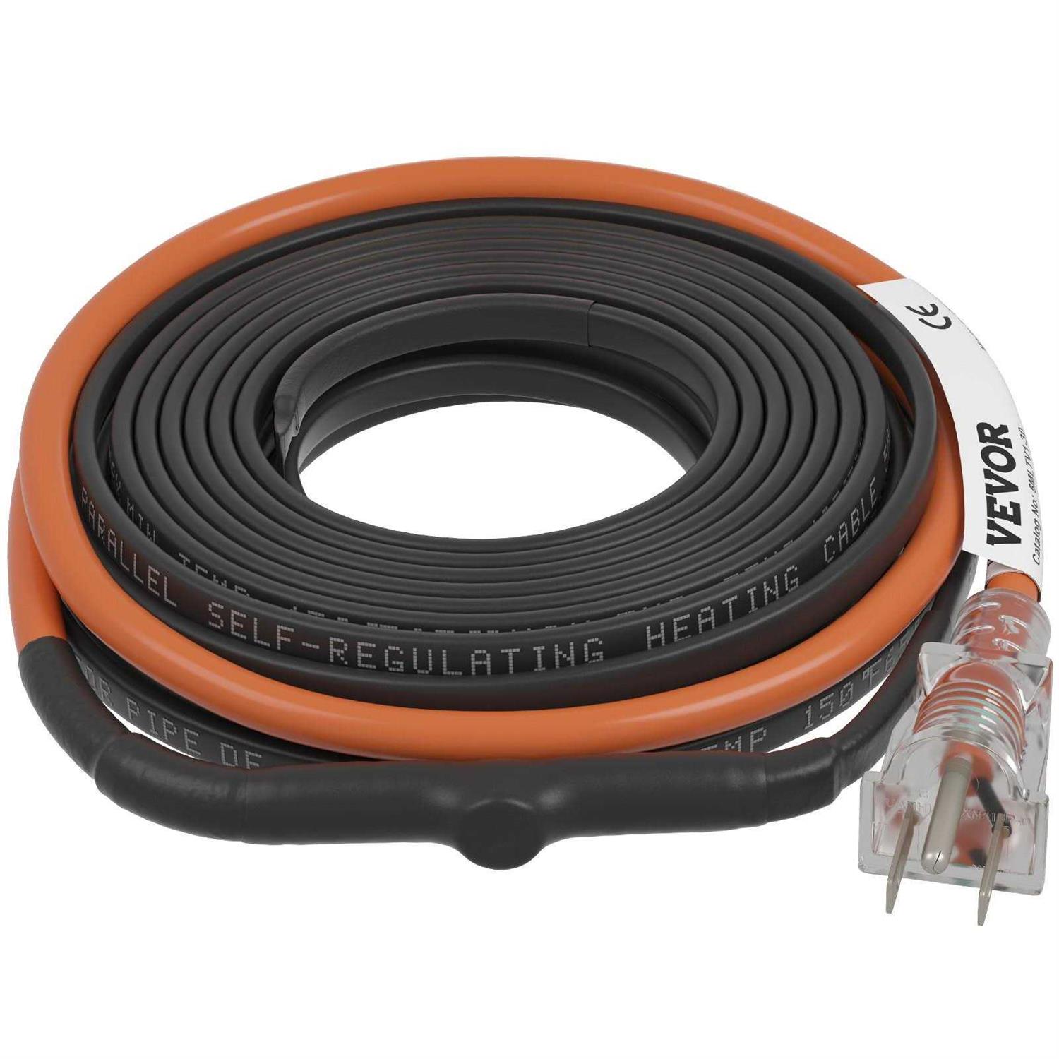 VEVOR Self-Regulating Pipe Heating Cable 30 ft VEVOR - Cheap Fitting