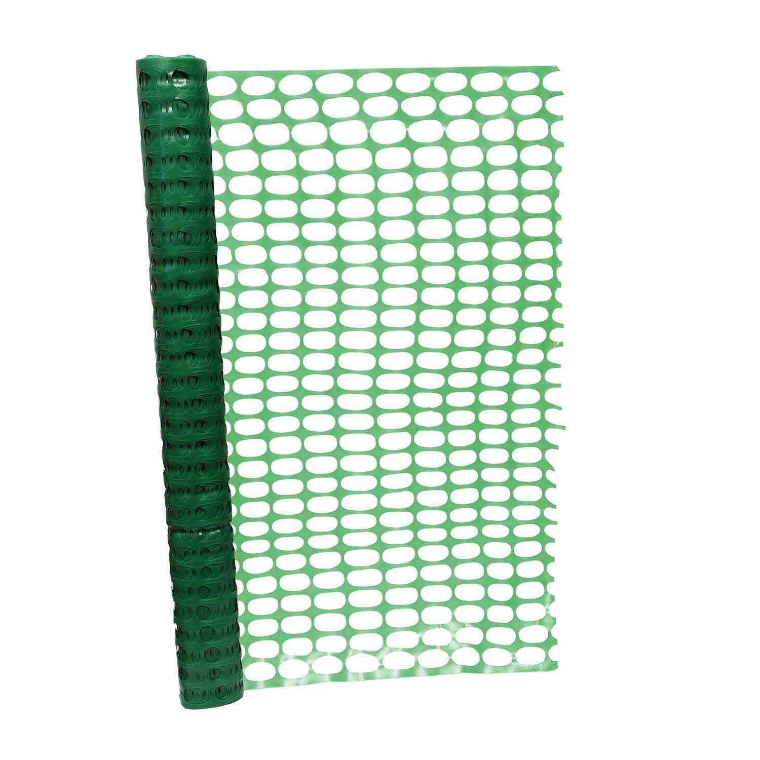 BISupply Temporary Fencing for Yard Green Outdoor Plastic Construction Fencing Roll for Dogs, Garden and Events - Cheap Fitting