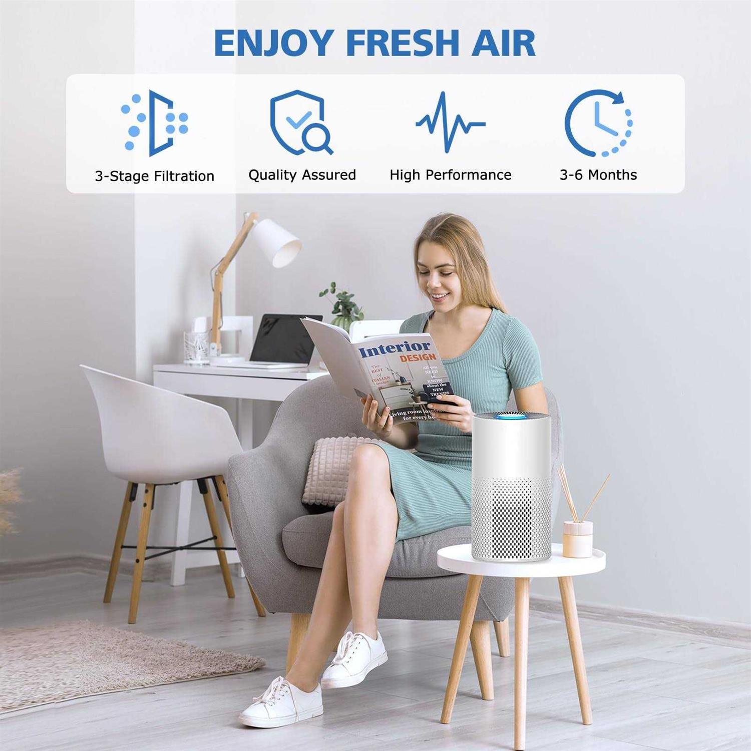 ShufudeJa 2 Pack True hepa Kilo Filter 360 3-stage Filtration Compatible with Afloia Kilo - Cheap Fitting