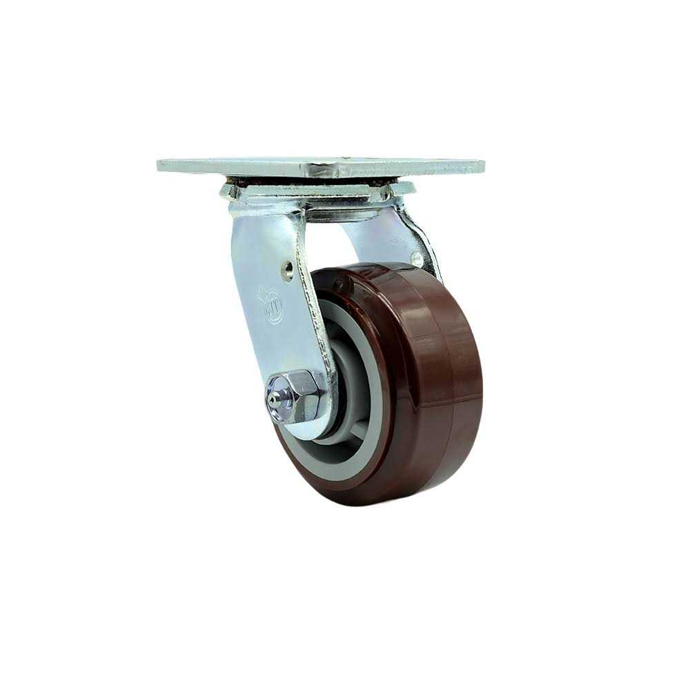 Service Caster Polyurethane Wheel Swivel Caster with Roller Bearing Service Caster Brand - Cheap Fitting