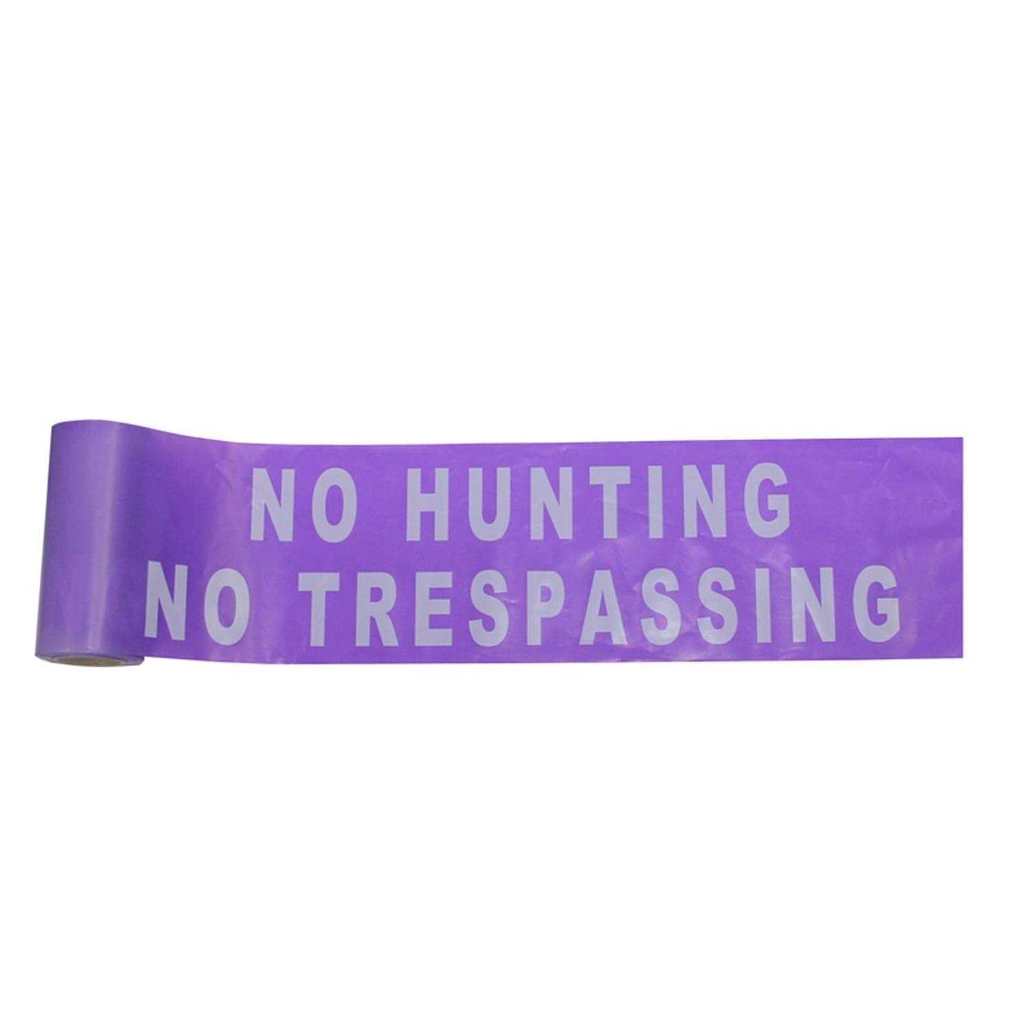 C.H. Hanson 100 ft. x 6 in. Plastic No Hunting No Trespassing Barricade Tape - Cheap Fitting