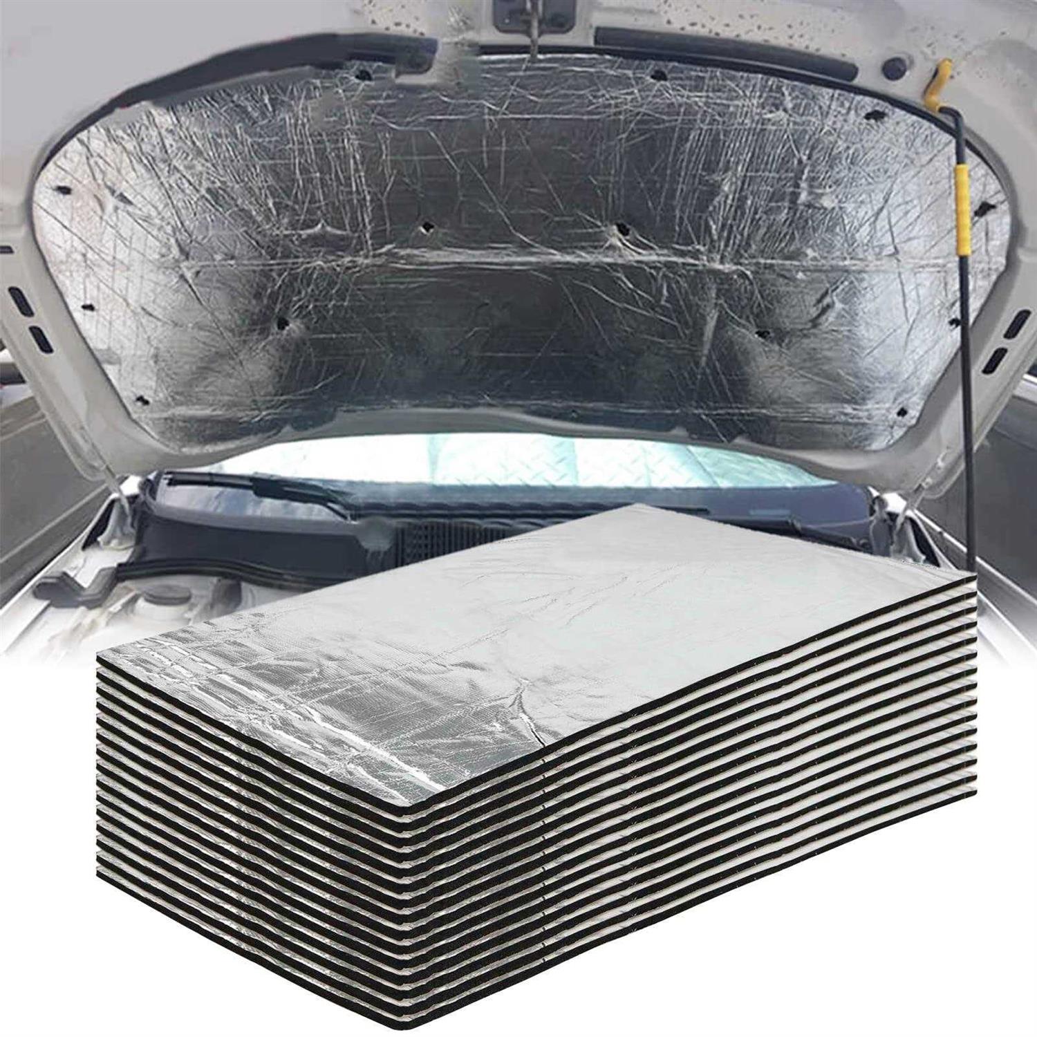 EAST FOREST 276mil Aluminum Foil Heat Shield Mat Sound Deadener Mat Noise & Heat Insulation Moistureproof Waterproof for Car - Cheap Fitting