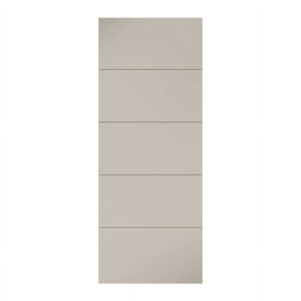 EightDoors Atlanta 80-in White Flush Primed Pine MDF Slab Door - Cheap Fitting