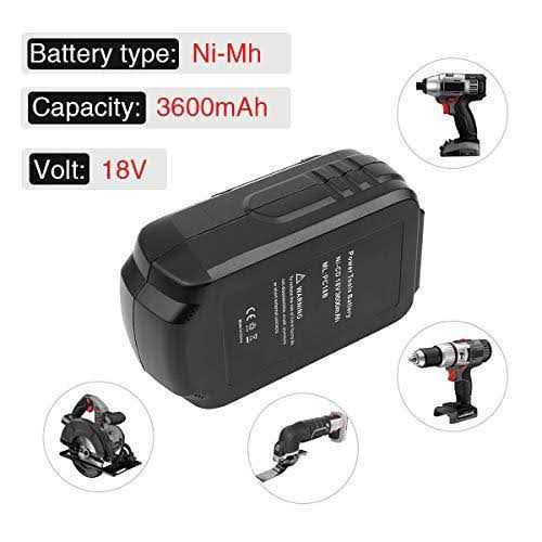 CEENR 2pack 4.0Ah batteries Replacement for porter cable 18v battery pc18b pc18bl PC18BLX PC18BLEX pcc489n PC18BJR - Cheap Fitting