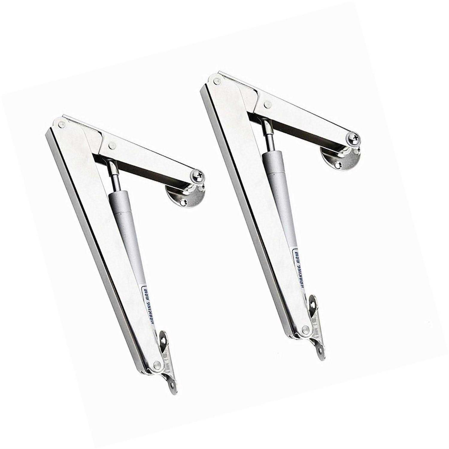 Douper 200n Gas Struts Heavy Duty Soft Close Lid Support Hinges Automatic Slow Lowering Safety Pneumatic Lid Lifters Gas Springs Pack of 2 - Cheap Fitting