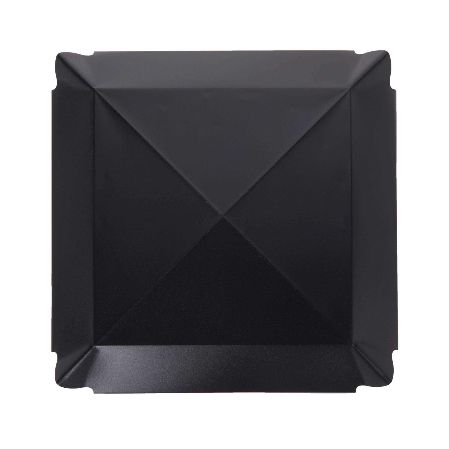 Draft King CBO14 Round Bolt on Black Galvanized Steel Single Flue Chimney Cap - Cheap Fitting