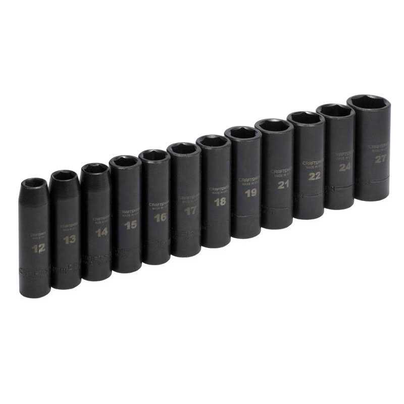 Craftsman 12 Piece 1/2 Metric Deep Impact Socket Set - Cheap Fitting