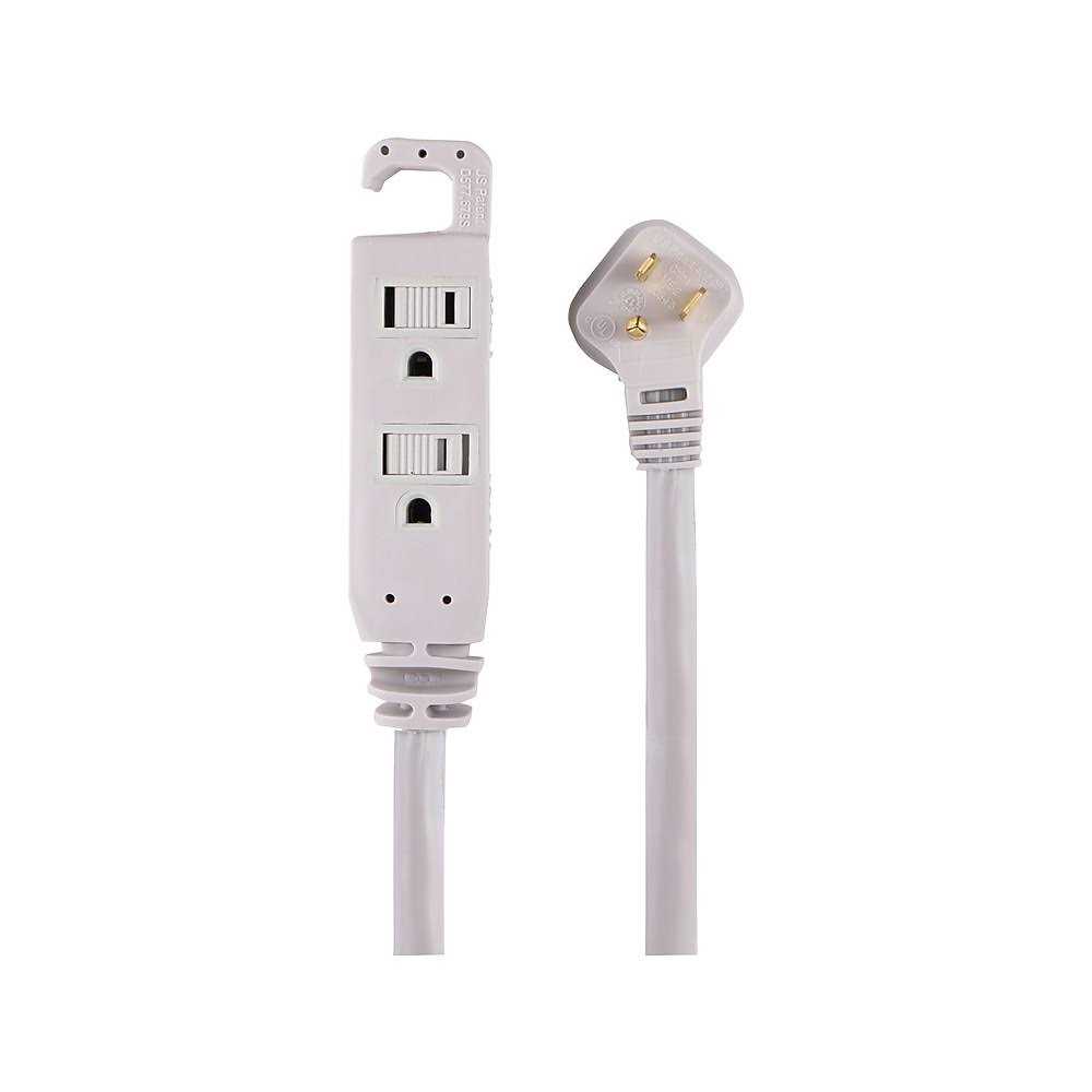 Staples 25′ Extension Cord 3-Outlet with Safety Covers - Cheap Fitting