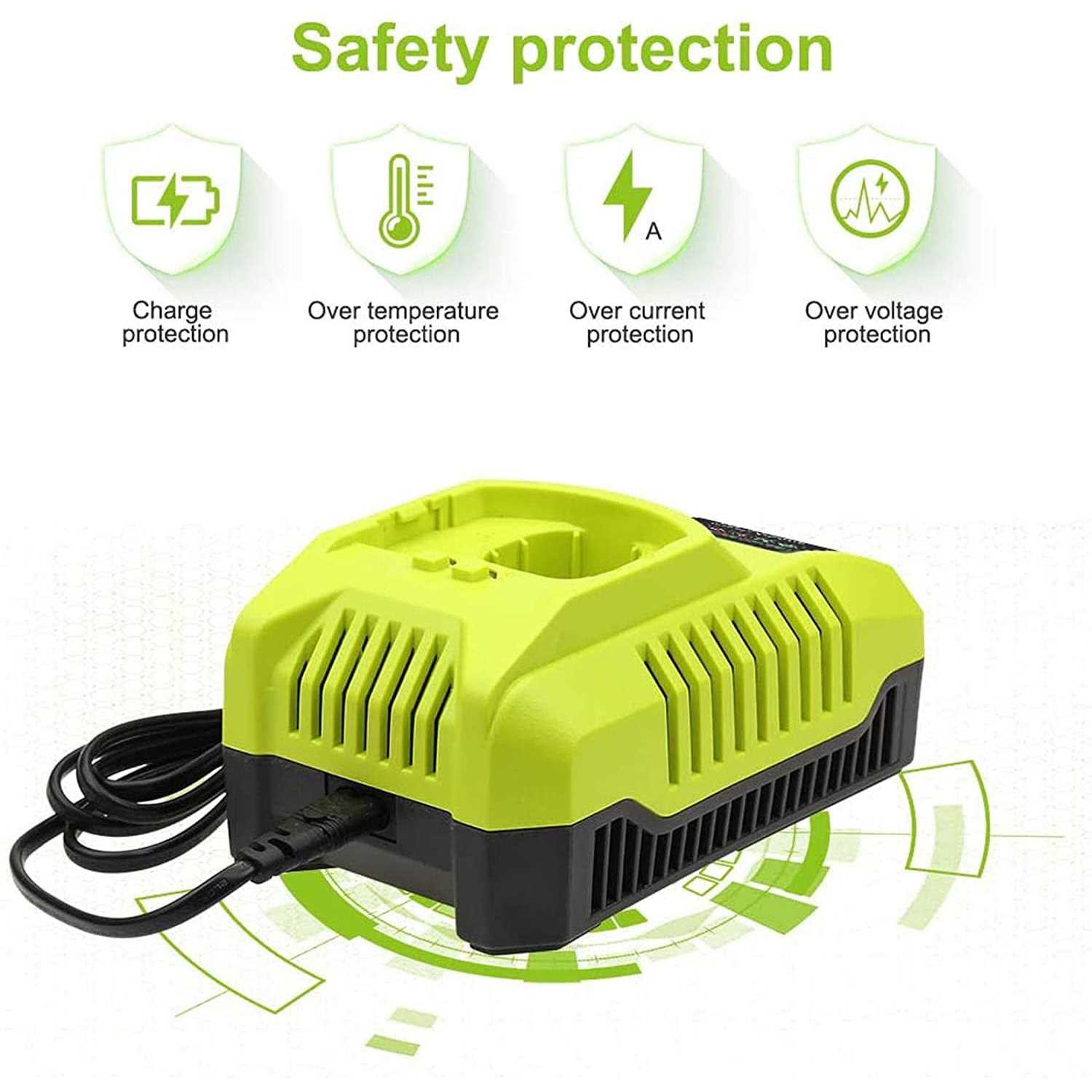 P117 Dual Chemistry IntelliPort Battery Charger Replacement for Ryobi 12v-18v One+ Plus NiCd NiMh Lithium Battery P100 P101 P102 P103 P105 P107 P108 - Cheap Fitting