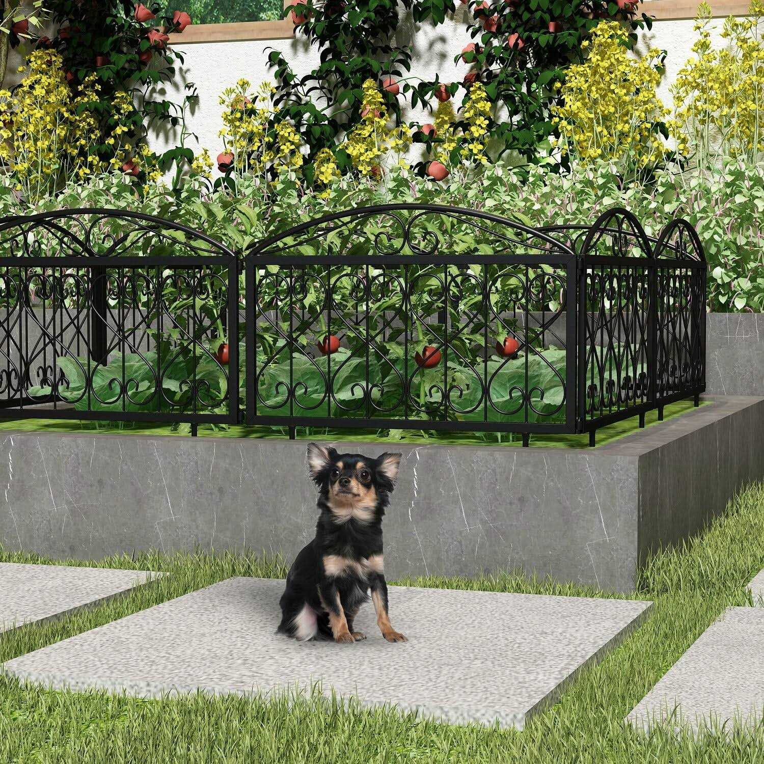 FUFU&GAGA Garden Fence Rustproof Wire Panel Border Animal Barrier Flower - Cheap Fitting