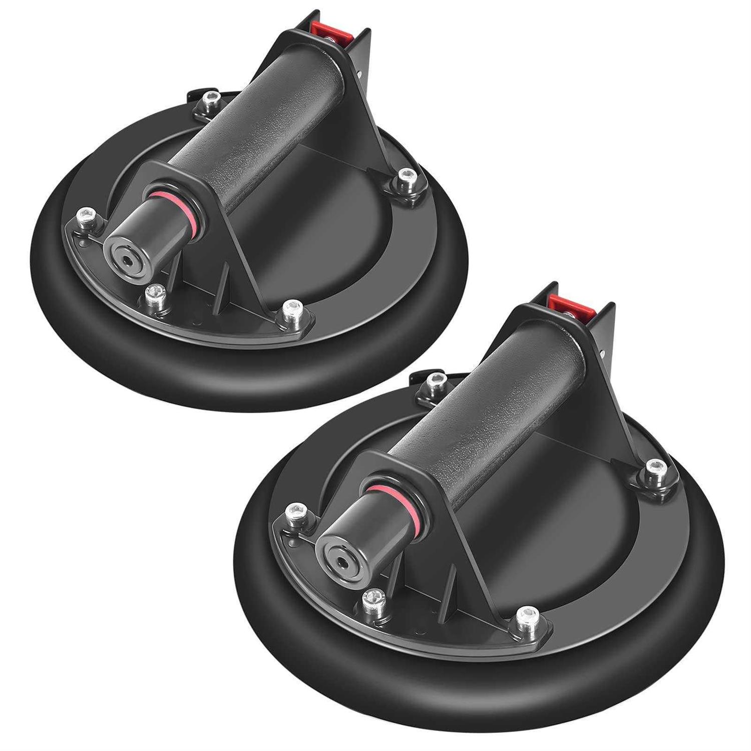 MENGXIANG 2packs Vacuum Suction Cups Heavy Duty Hand-held Glass Lifter 550lbs Lo - Cheap Fitting