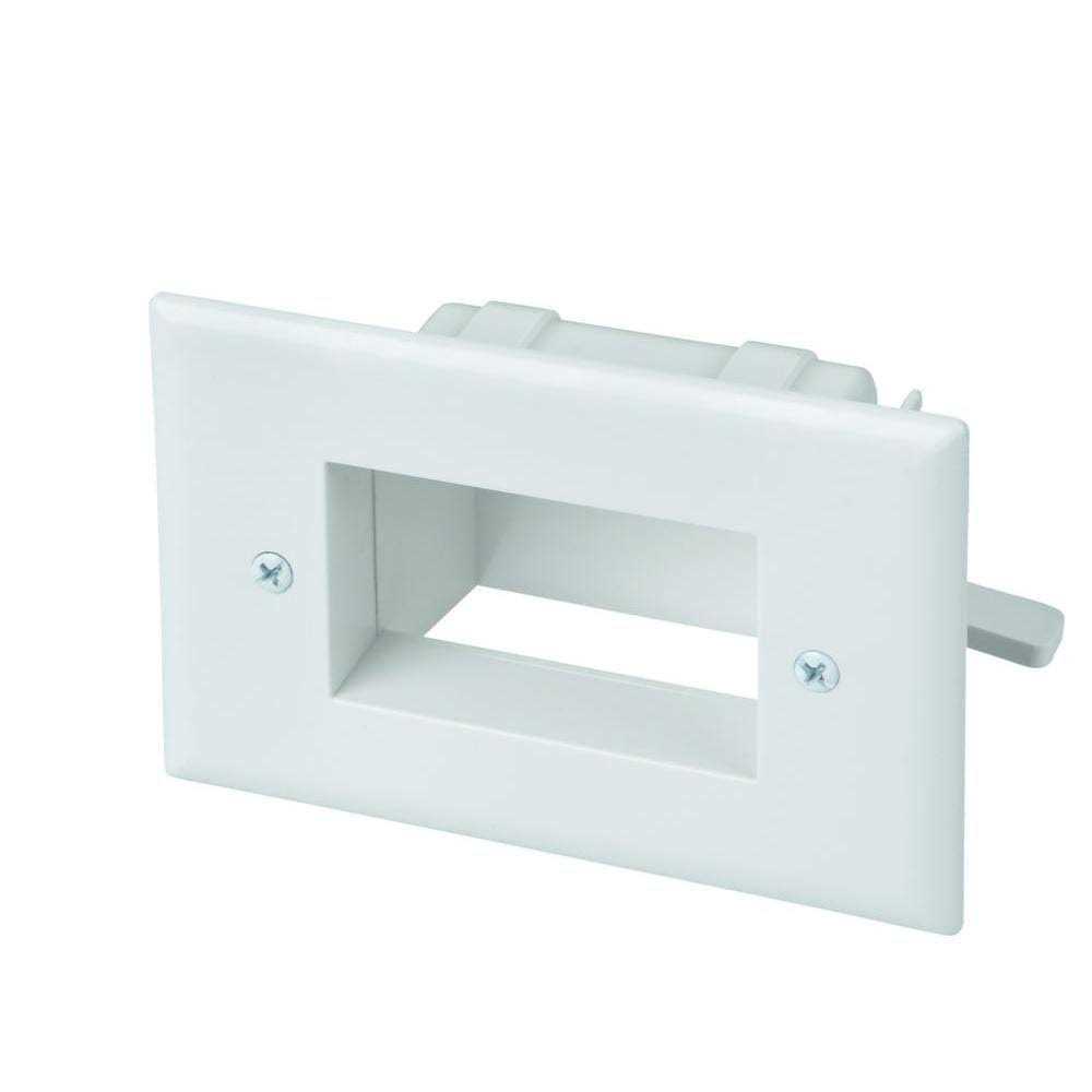 Commercial Electric White 1-Gang 1-Decorator/Rocker/1-Duplex Wall Plate - Cheap Fitting