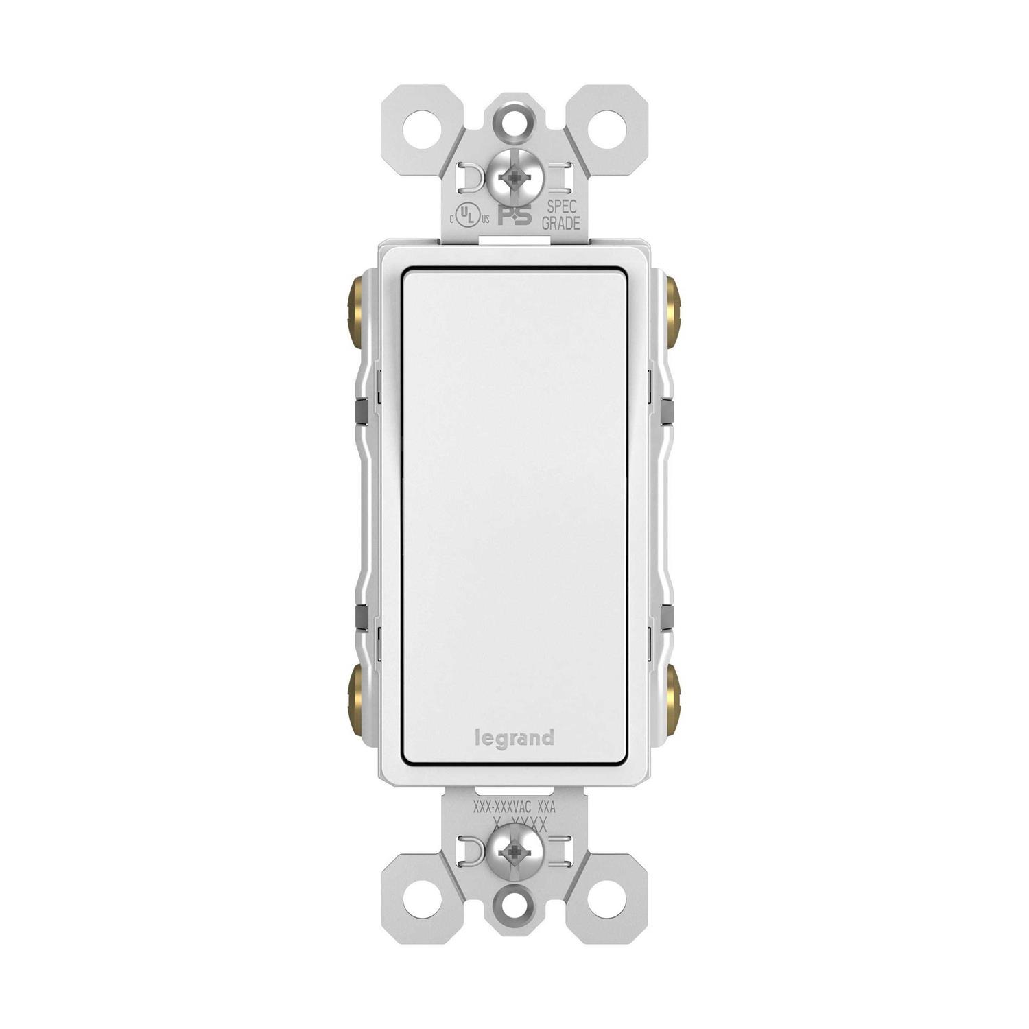 Pass & Seymour 4-Way White Decorator Switch - Cheap Fitting