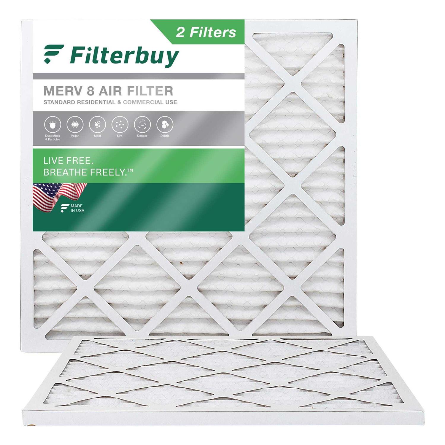Filterbuy 16x25x1 Air Filter MERV 8 - Cheap Fitting